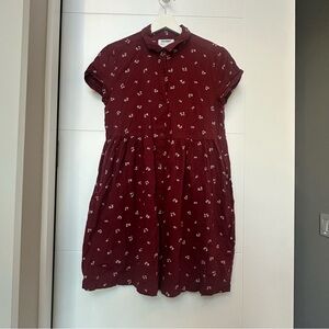 3/27$ Old Navy Girls Burgundy Floral Dress size XL (14-16)